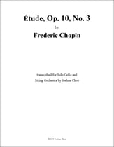 Etude: Op. 10, No. 3 Orchestra sheet music cover